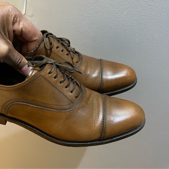 Salvatore Ferragamo Dress Shoes Brown Sz 7.5 - Picture 16 of 16